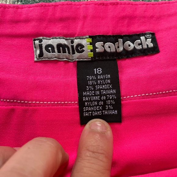 Bundle of 2 Women's Jamie Sadock Skorts Beige and Pink Golf Skirt Size 16 Strech - Picture 11 of 13